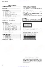 Preview for 2 page of Sony HCD-EP305 Service Manual