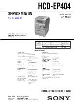 Preview for 1 page of Sony HCD-EP404 Service Manual