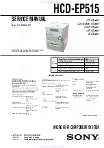 Sony HCD-EP515 Service Manual preview