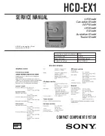 Preview for 1 page of Sony HCD-EX1 Service Manual