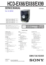Preview for 1 page of Sony HCD-EX66 Service Manual