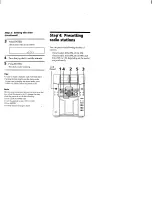 Preview for 10 page of Sony HCD-F250AV - Compact Disc Receiver System Operating Instructions Manual