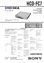 Sony HCD-FC7 - System Components Service Manual предпросмотр