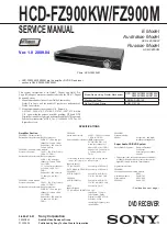 Sony HCD-FZ900KW Service Manual предпросмотр