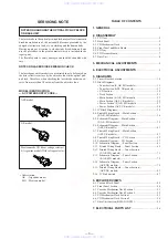 Предварительный просмотр 3 страницы Sony HCD-G1 Service Manual