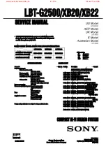 Preview for 1 page of Sony HCD-G2500 Service Manual