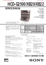 Предварительный просмотр 4 страницы Sony HCD-G2500 Service Manual