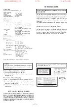 Preview for 5 page of Sony HCD-G2500 Service Manual
