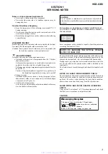 Предварительный просмотр 3 страницы Sony HCD-GB3 Service Manual