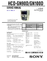 Sony HCD-GN100D Service Manual preview