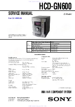 Sony HCD-GN600 Service Manual preview