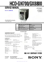 Sony HCD-GN700 Service Manual preview