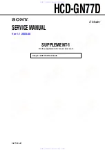 Предварительный просмотр 106 страницы Sony HCD-GN77D Service Manual