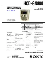 Preview for 1 page of Sony HCD-GN880 Service Manual