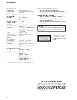 Предварительный просмотр 2 страницы Sony HCD-GN880 Service Manual