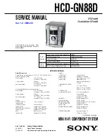 Preview for 1 page of Sony HCD-GN88D Service Manual