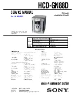 Sony HCD-GN88D Service Manual предпросмотр