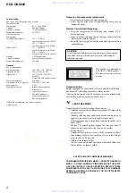 Preview for 2 page of Sony HCD-GNX600 Servise Manual
