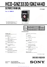 Preview for 1 page of Sony HCD-GNZ333D Service Manual