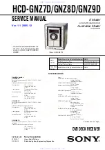 Sony HCD-GNZ7D Service Manual предпросмотр