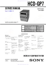 Sony HCD-GP7 Service Manual предпросмотр