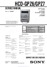Sony HCD-GPZ6 Service Manual preview