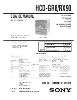 Sony HCD-GR8 Service Manual preview