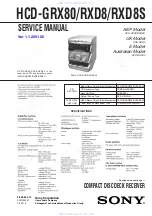 Preview for 1 page of Sony HCD-GRX80 Service Manual