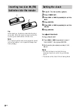 Preview for 8 page of Sony HCD-GS100 - Mini Hi-fi Component System Operating Instructions Manual