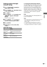 Preview for 15 page of Sony HCD-GS100 - Mini Hi-fi Component System Operating Instructions Manual