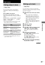 Preview for 23 page of Sony HCD-GS100 - Mini Hi-fi Component System Operating Instructions Manual