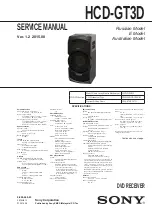 Sony HCD-GT3D Service Manual preview