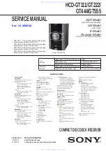 Sony HCD-GT444 Service Manual preview