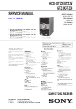 Preview for 1 page of Sony HCD-GTZ2 Service Manual