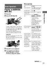 Предварительный просмотр 17 страницы Sony HCD-GTZ4i - Compact Disc Receiver Component Operating Instructions Manual