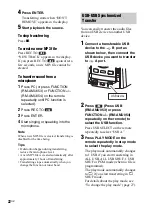 Предварительный просмотр 22 страницы Sony HCD-GTZ4i - Compact Disc Receiver Component Operating Instructions Manual