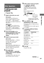 Предварительный просмотр 33 страницы Sony HCD-GTZ4i - Compact Disc Receiver Component Operating Instructions Manual