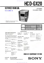 Sony HCD-GX20 Service Manual preview