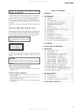 Preview for 3 page of Sony HCD-GX20 Service Manual