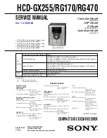 Предварительный просмотр 1 страницы Sony HCD-GX255 Service Manual