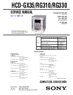 Sony HCD-GX310 Service Manual preview