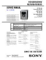 Sony HCD-GX355 Service Manual предпросмотр