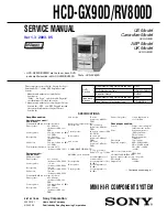 Sony HCD-GX90D Service Manual предпросмотр