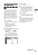 Предварительный просмотр 43 страницы Sony HCD-GZR333I Operating Instructions Manual