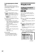 Preview for 50 page of Sony HCD-GZR333I Operating Instructions Manual