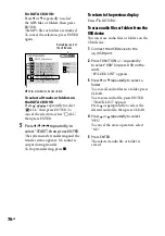 Preview for 76 page of Sony HCD-GZR333I Operating Instructions Manual