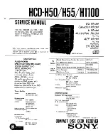 Sony HCD-H1100 Service Manual предпросмотр