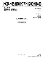 Preview for 66 page of Sony HCD-H1200 Service Manual