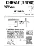 Preview for 69 page of Sony HCD-H1200 Service Manual