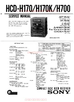 Preview for 1 page of Sony HCD-H170 Service Manual